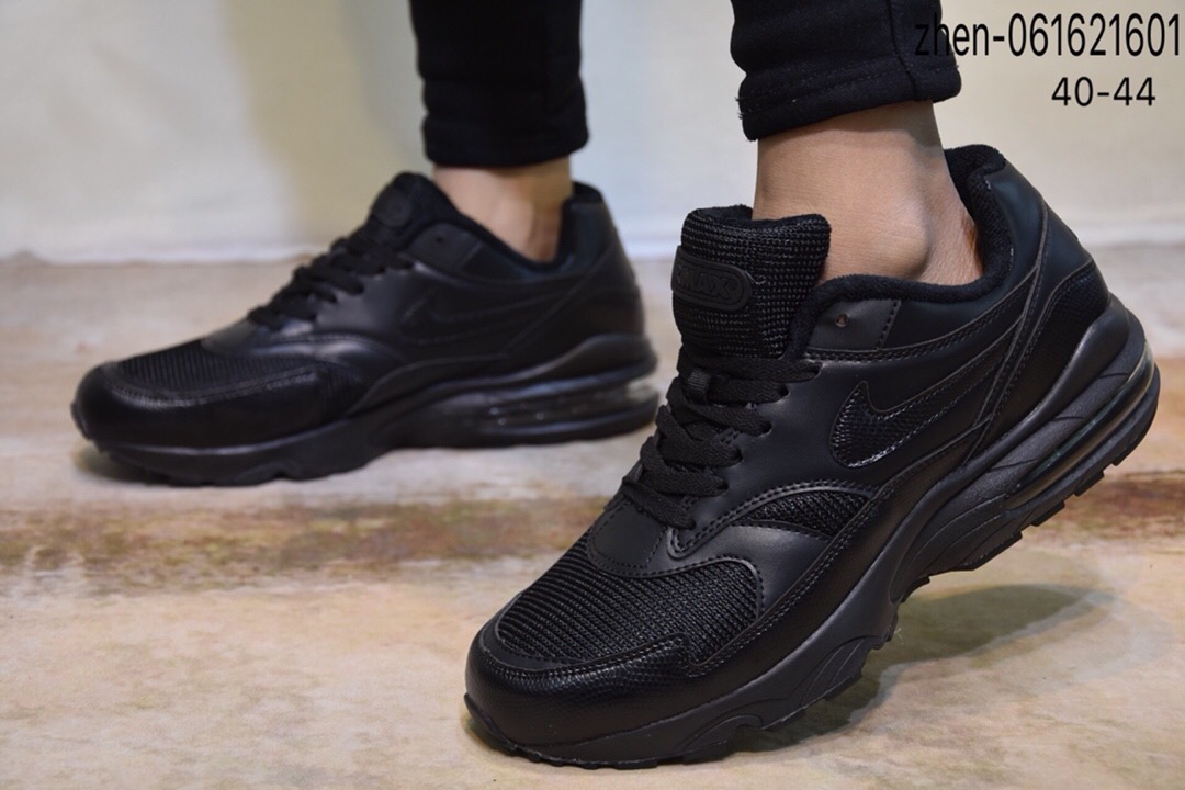 Nike Air Max 93 All Black Shoes - Click Image to Close